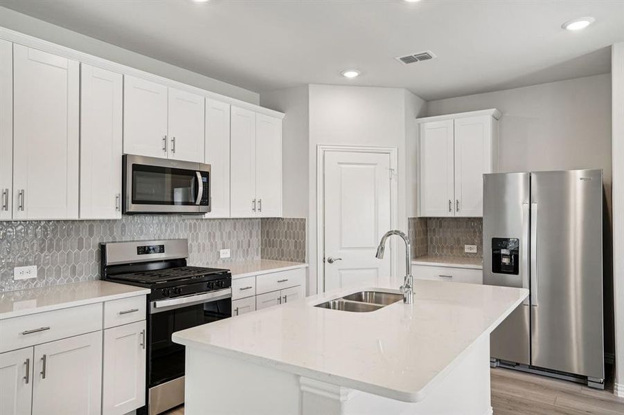 Furnished interior view inside a new home in Trails of Lavon - Spring Series, Lavon (Image 12).