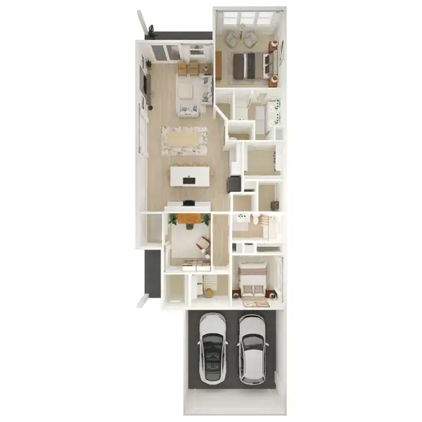 2D floor plan layout for the Spring Lake by K. Hovnanian® Homes in Bergamo, Katy, TX (Image 4). 2D floor plan layout for the Spring Lake by K. Hovnanian® Homes in Bergamo, Katy, TX (Image 4).
