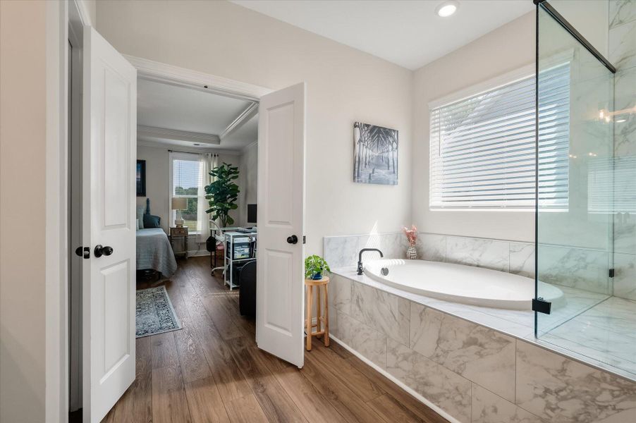 Furnished interior view inside a new home in The Enclave at French Quarter Creek, Huger (Image 6).