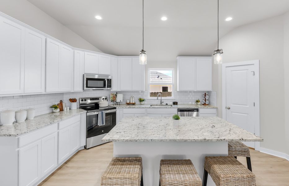Representative furnished interior of a home built from the The Poppy by Avonley Homes in Rudder Pointe, Bryan (Image 27).