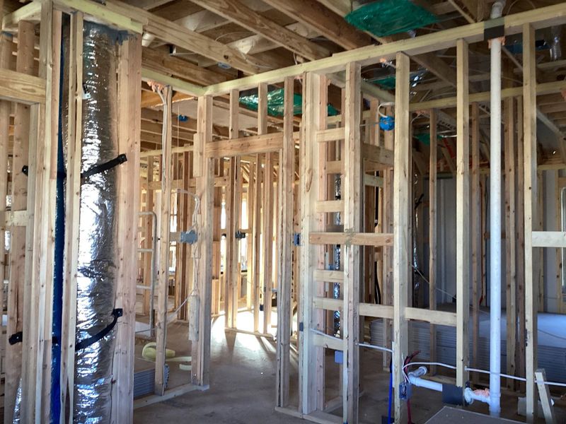 In-progress construction of a new home in The Homestead at Lariat, Liberty Hill, TX (Image 15).