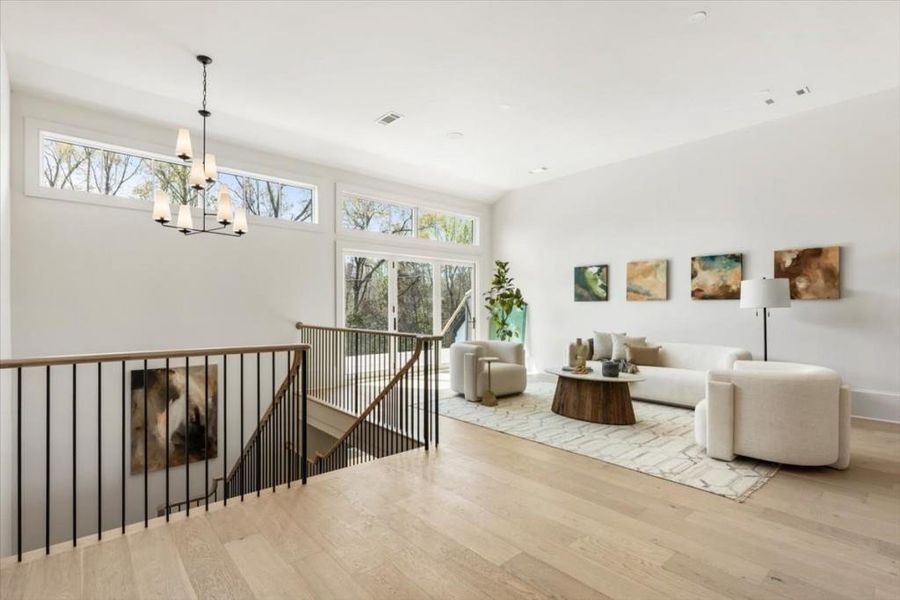 Furnished interior view inside a new home in , Alpharetta (Image 53).