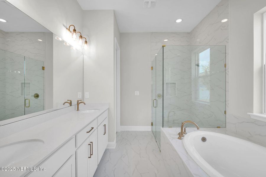 Furnished interior view inside a new home in Forest Park at Wildlight, Yulee (Image 9).
