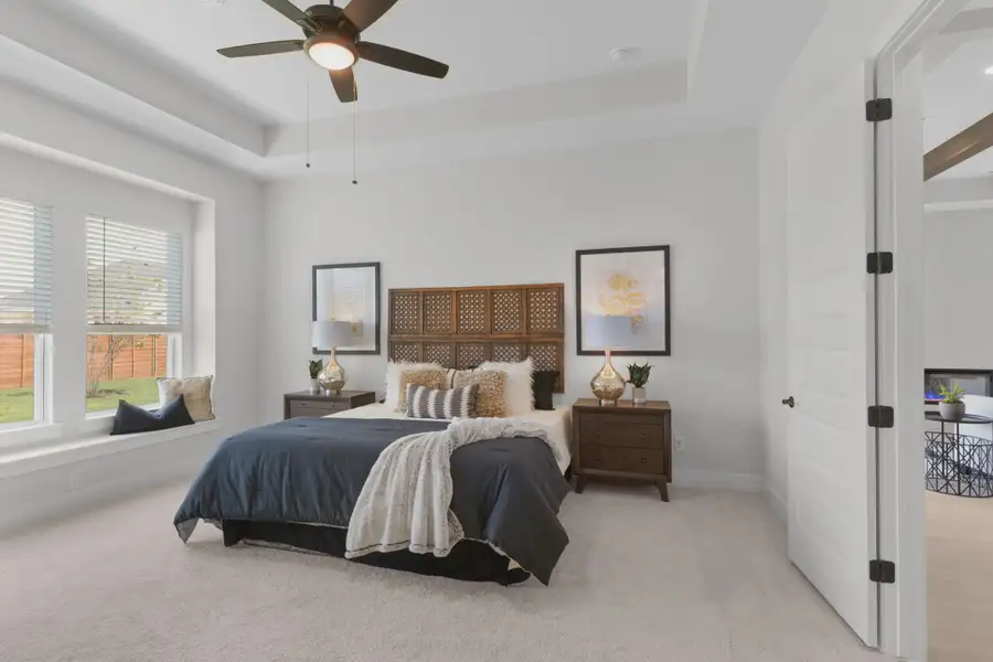 Representative furnished interior of a home built from the Sicily by Chesmar Homes in Berry Creek Highlands, Georgetown (Image 16).