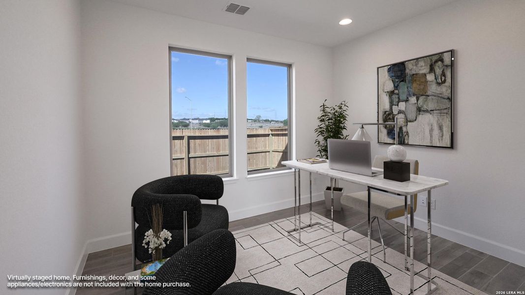 Furnished interior view inside a new home in The Parklands, Schertz (Image 4).