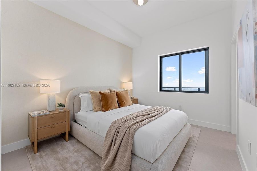 Furnished interior view inside a new home in , Miami (Image 12).