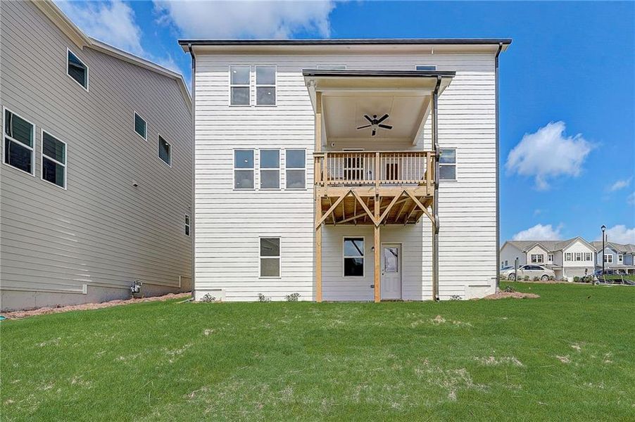 Exterior details and patio area of a home in Falls Creek, Flowery Branch (Image 24).