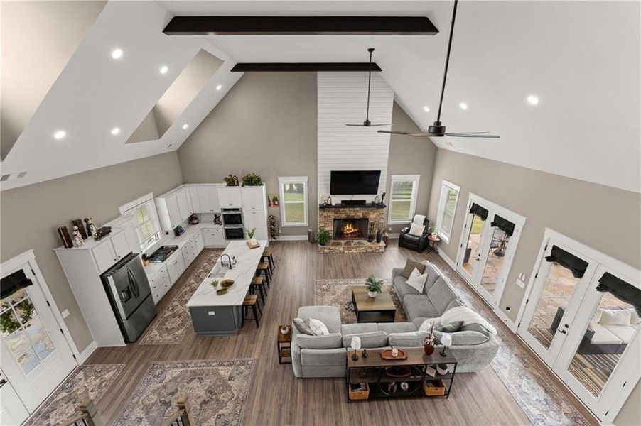 Furnished interior view inside a new home in , Dawsonville (Image 32).