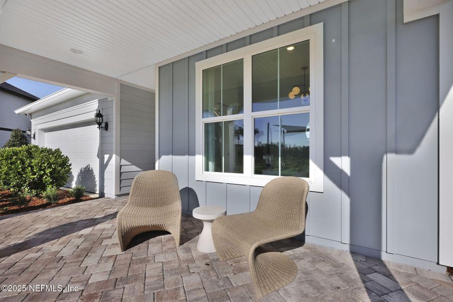 Exterior details and patio area of a home in Murray Farms, Middleburg (Image 31).