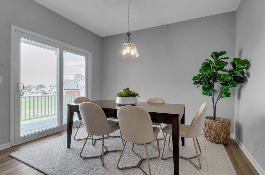 Representative furnished interior of a home built from the The Belmont by Forbes Capretto Homes in Fieldstream Estates, Lancaster (Image 10).