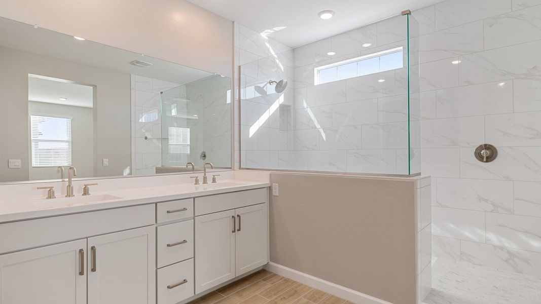 Furnished interior view inside a new home in Talinn Towns at Desert Ridge, Phoenix (Image 11).