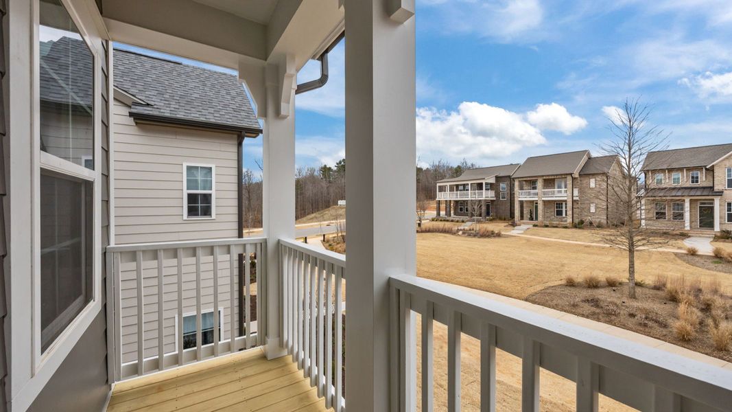 Brentwood Single Family home in River District by DRB Homes in Charlotte NC- Balcony