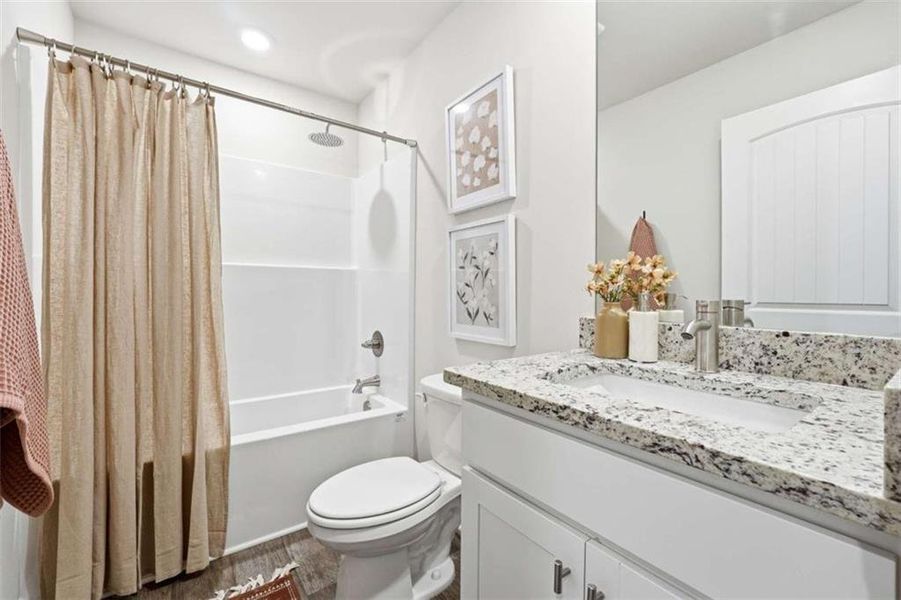 Furnished interior view inside a new home in Concord Oaks, Powder Springs (Image 13). Furnished interior view inside a new home in Concord Oaks, Powder Springs (Image 13).