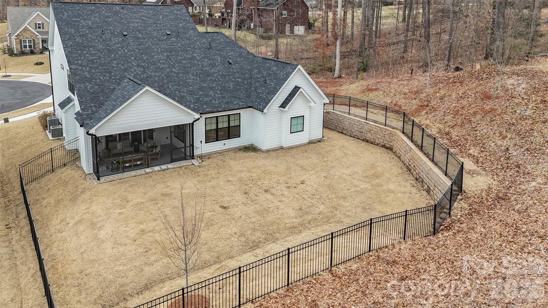 Tree lined for added privacy