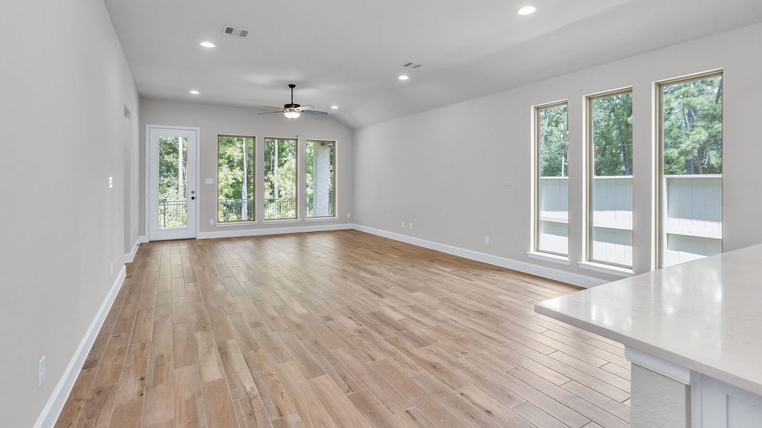 Spacious, unfurnished interior of a new home in Audubon, Magnolia (Image 16). Spacious, unfurnished interior of a new home in Audubon, Magnolia (Image 16).