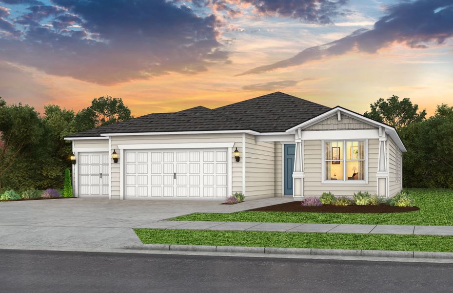 Representative exterior photo of a completed home built from the Mystique Select by Pulte Homes in Joseph Oaks, Jacksonville, FL (Image 20).