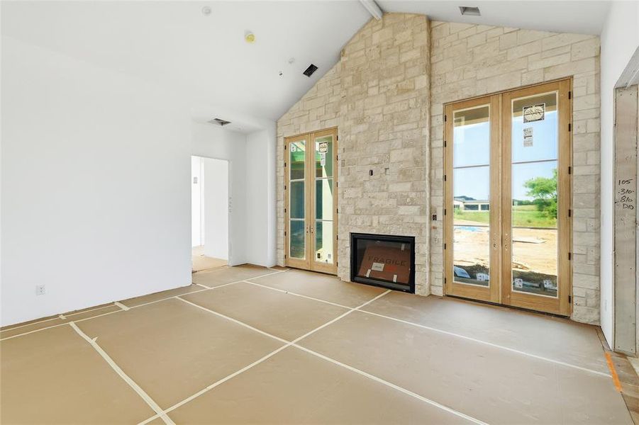 In-progress construction of a new home in , Bartonville, TX (Image 6).