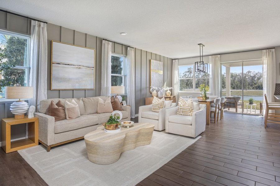 Representative furnished interior of a home built from the 2107 Modeled by KB Home in Chapel Manor I, Zephyrhills (Image 6).