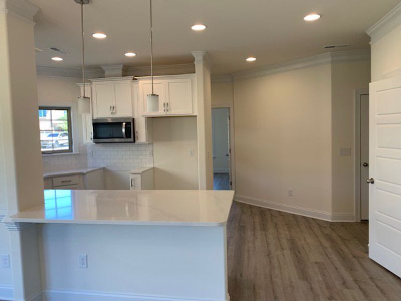 Furnished interior view inside a new home in Trellises, High Point (Image 6). Furnished interior view inside a new home in Trellises, High Point (Image 6).