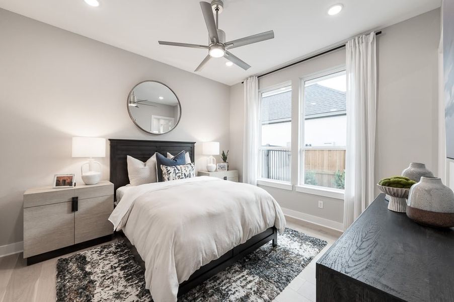 Furnished interior view inside a new home in Harvest Green 75′, Richmond (Image 44).