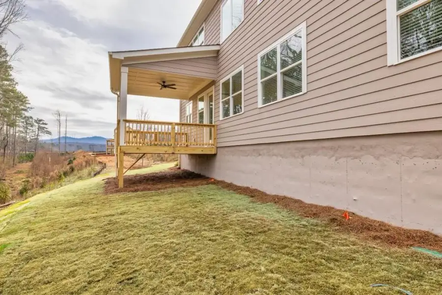 Exterior details and patio area of a home in Hillshire, Cumming (Image 20).