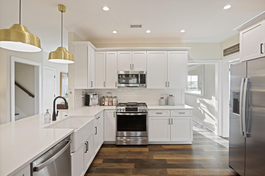 Furnished interior view inside a new home in , Meggett (Image 37).