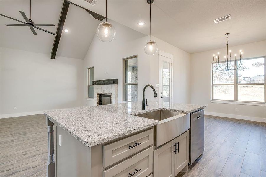 Furnished interior view inside a new home in , Springtown (Image 9).
