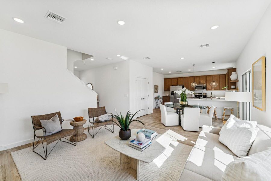 Furnished interior view inside a new home in , Fort Pierce (Image 6).