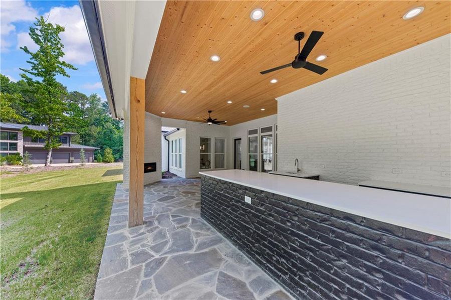 Exterior details and patio area of a home in , Greensboro (Image 30).