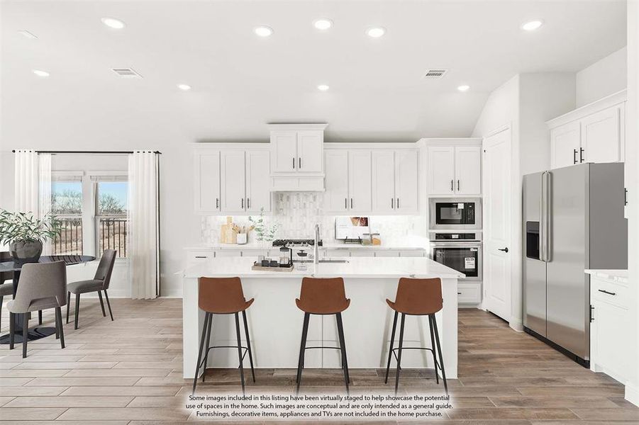 Furnished interior view inside a new home in Creekview Meadows, Pilot Point (Image 14).