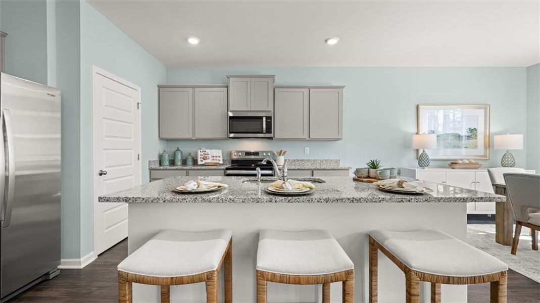 Furnished interior view inside a new home in Jackson Landing, Jefferson (Image 18).
