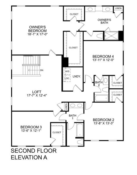 2D floor plan layout for the York Basement by Ryan Homes in Highland Ridge, Willow Spring, NC (Image 3). 2D floor plan layout for the York Basement by Ryan Homes in Highland Ridge, Willow Spring, NC (Image 3).