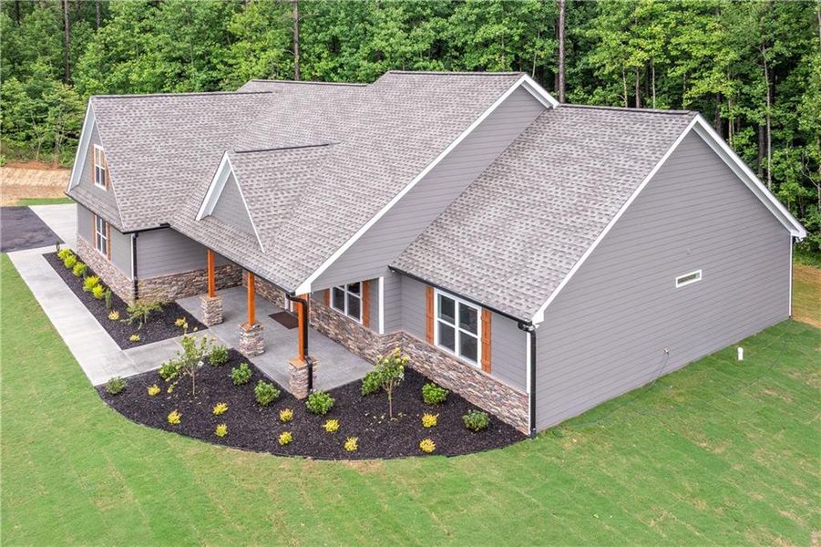 Front exterior of a new home in , Jasper, GA, highlighting curb appeal (Image 26). Front exterior of a new home in , Jasper, GA, highlighting curb appeal (Image 26).