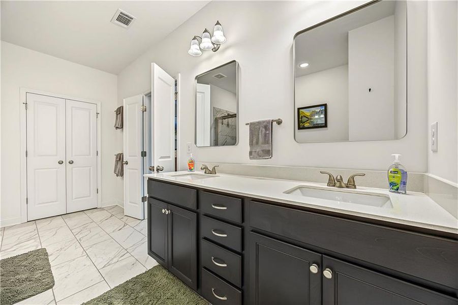 Furnished interior view inside a new home in , Flowery Branch (Image 31).