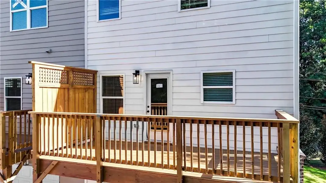Exterior details and patio area of a home in , Mableton (Image 23).