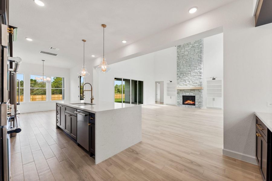 Furnished interior view inside a new home in , Spring (Image 6). Furnished interior view inside a new home in , Spring (Image 6).