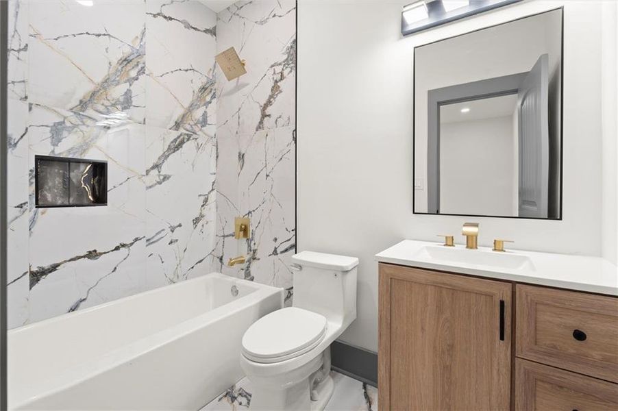 Furnished interior view inside a new home in , Decatur (Image 13).