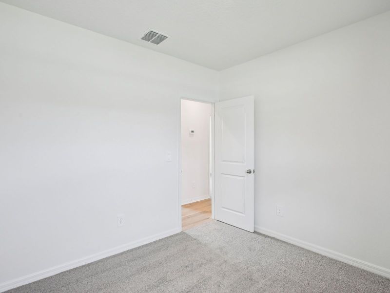 The Secondary Bedroom of the Acadia Floorplan.