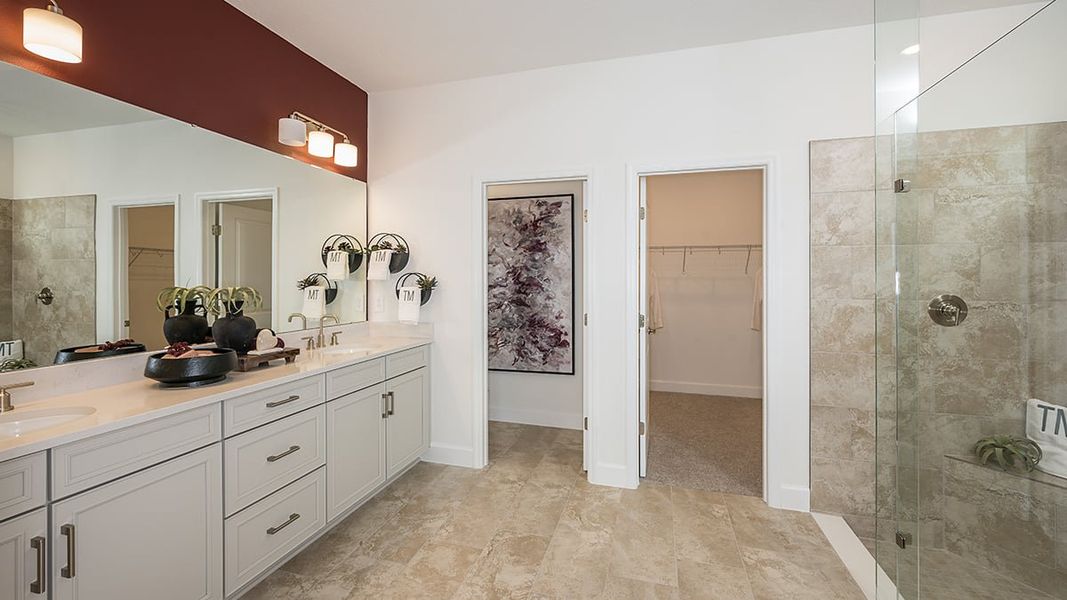 Representative furnished interior of a home built from the Bainbridge by Taylor Morrison in Esplanade at McKinnon Groves, Winter Garden (Image 10).