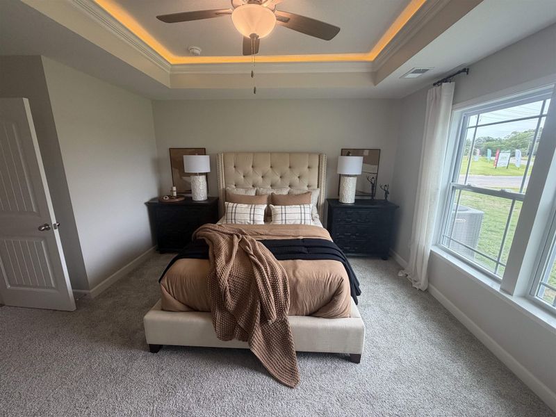 Furnished interior view inside a new home in Stones Throw, Inman (Image 10). Furnished interior view inside a new home in Stones Throw, Inman (Image 10).
