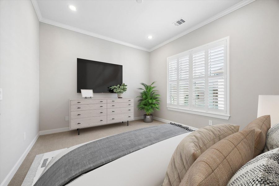 Furnished interior view inside a new home in , Houston (Image 17).