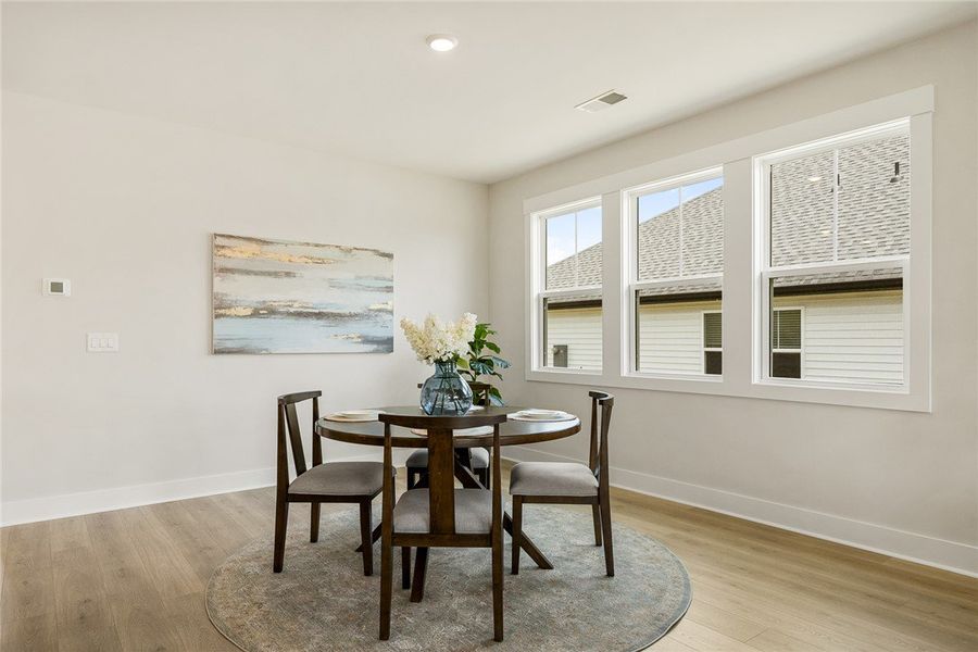 Ample windows invite natural light into this appea Ample windows invite natural light into this appea