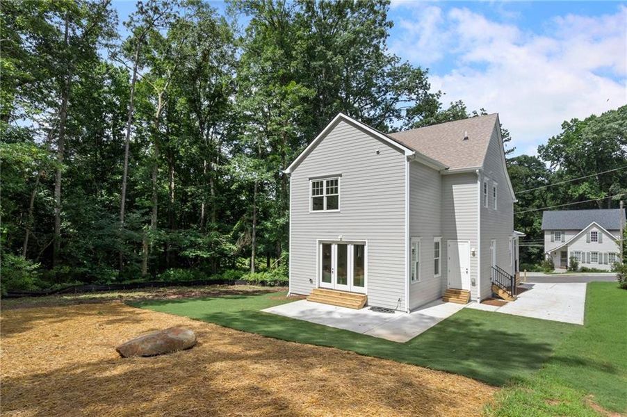 Front exterior of a new home in , Atlanta, GA, highlighting curb appeal (Image 28). Front exterior of a new home in , Atlanta, GA, highlighting curb appeal (Image 28).