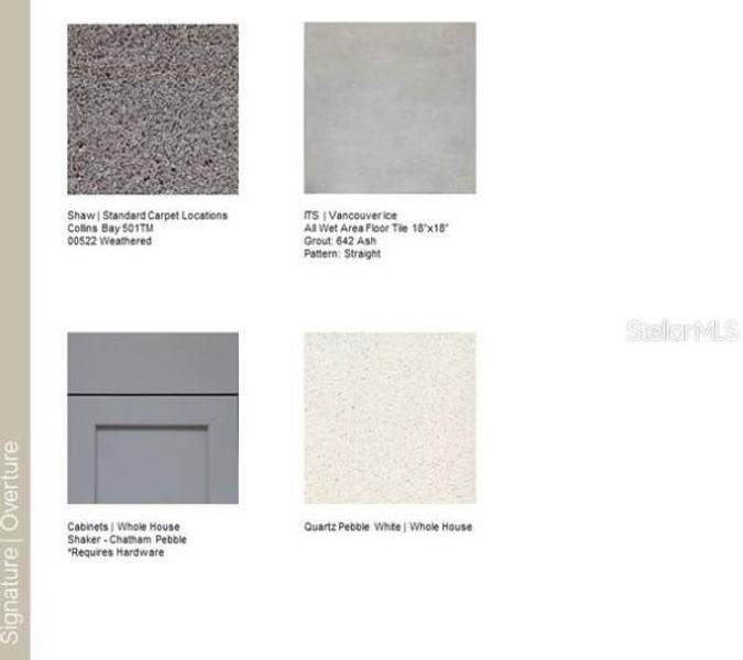 Sample of building materials used in homes in The Townhomes at Westview, Kissimmee (Image 13).