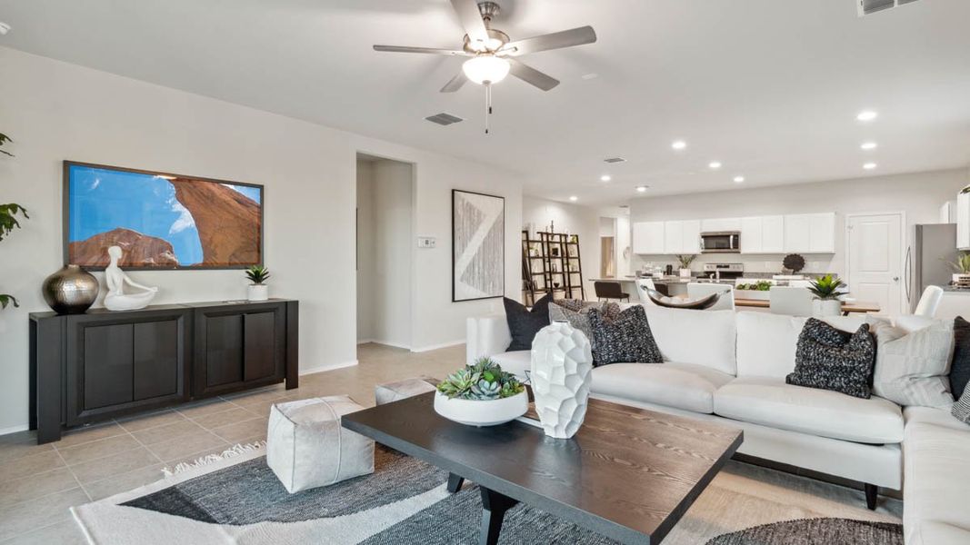 Representative furnished interior of a home built from the Pelican by D.R. Horton in Upper Canyon, Phoenix (Image 16).