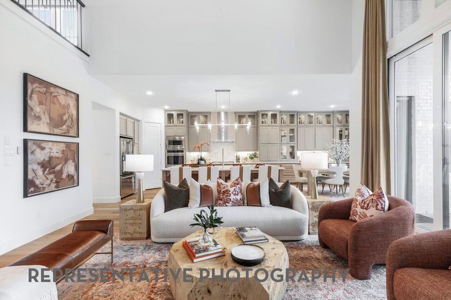 Furnished interior view inside a new home in Cross Creek West, Fulshear (Image 7).