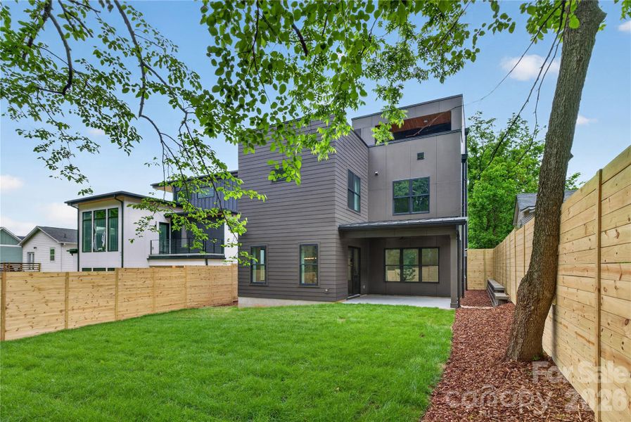 Exterior details and patio area of a home in , Charlotte (Image 28).