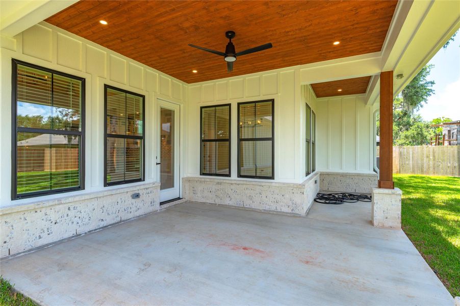 Exterior details and patio area of a home in , West Columbia (Image 34).