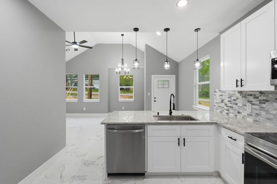 Furnished interior view inside a new home in , Willis (Image 7).