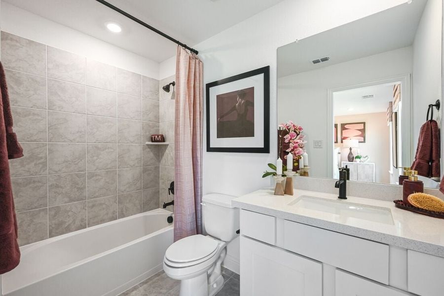 Furnished interior view inside a new home in South Oak, Lakewood Village (Image 20).